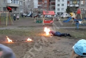В Магнитогорске артист фаер-шоу чуть не сгорел, показывая трюк