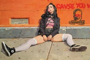 «Городская жизнь»: превосходные современные картины маслом