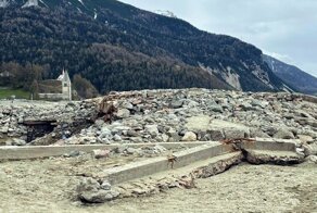 В Италии из-под воды появилась деревня, затопленная 70 лет назад