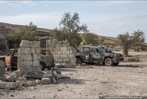 Заброшенная съемочная площадка в Крыму, на которой снимали фильм о войне в Сирии