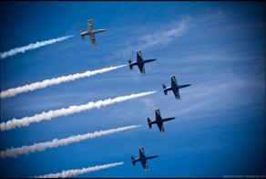 Пилотажная группа "Русь" в небе (22 фото)