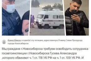 "Он выполнял свою работу": новосибирцы требуют освободить инспектора ДПС, убившего азербайджанца