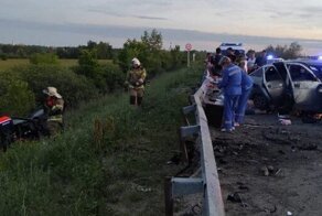 Авария дня. Момент смертельного ДТП в Самарской области