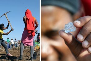 Деревню в Южной Африке охватила «алмазная лихорадка»