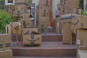 Жительницу США засыпали товарами по ошибке