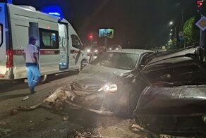 Авария дня. Жесткое ДТП с двумя легковушками