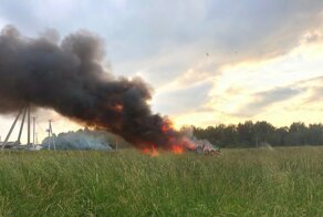В сети появилось видео с места крушения вертолёта Росгвардии