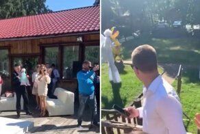 Невеста надела на свою свадьбу нетрадиционное «платье»