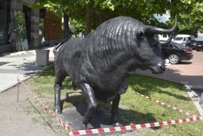 В Новороссийске отрезали гениталии скульптуре быка за чрезмерный натурализм