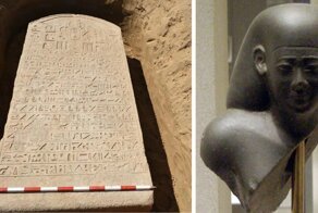 В Египте фермер нашел 2600-летнюю стелу эпохи правления фараона Априя