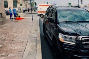 Авария дня. Фатальная попытка перебежать на "красный" в центре Санкт-Петербурга