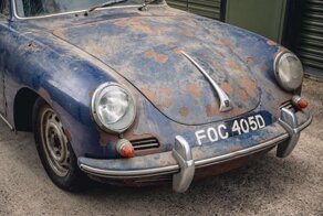 Редкий Porsche 356C пробуждается после 44-летнего сна и отправляется на аукцион