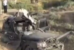 Момент аварии на скорости 230 км/ч попал на камеру