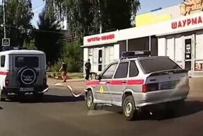 «Мастер-класс»: неудачная буксировка автомобиля Росгвардии