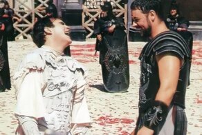 Враги в фильме, но хорошие приятели за кадром! 