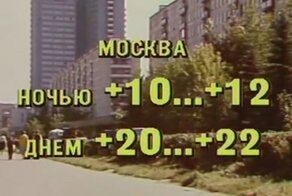 Минутка ностальгии: прогноз погоды 1989 года