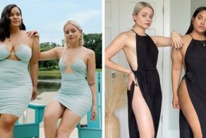 Девушки показали, как одинаковая одежда выглядит на разных фигурах