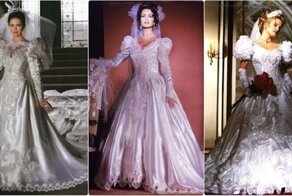 20 нарядов невесты в классическом свадебном стиле 1990-х годов