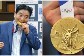 Японской олимпийской чемпионке заменят укушенную мэром золотую медаль
