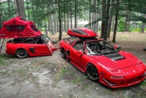 Удивительный Acura NSX с палаткой теперь имеет подходящий трейлер