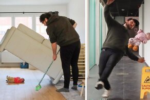 Одни дома: отец помещает своих детей в опасные ситуации с помощью фотошопа