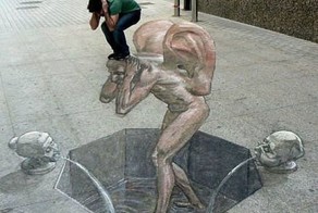 Красивые 3D рисунки на улице (48 фото)