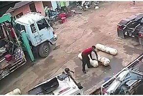 Таец случайно запустил газовый баллон в здание