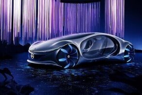 Mercedes представил устройство для управления электрокаром Vision AVTR силой мысли