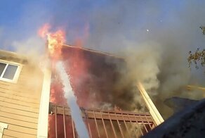 Пожарные в США спасли девочку из горящего дома