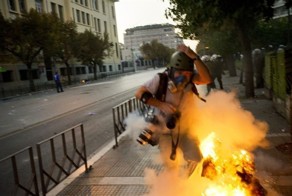 Горящий фотограф (4 фото)