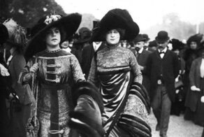 Французская мода на уличных фотографиях 1910-1920 годов