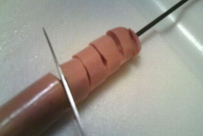 Спиральная сосиска (4 фото)