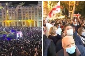 В&nbsp;Тбилиси завершился митинг сторонников Саакашвили