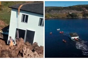 Авось не потонет: Супруги из Канады переправили столетний дом на лодках через залив