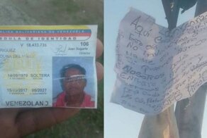 В Венесуэле обезглавили и повесили на столб тело женщины