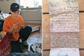 Семья нашла в доме старинное письмо