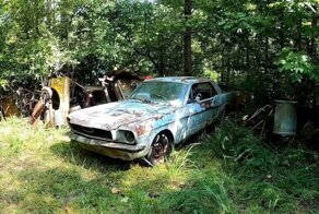 Заброшенный Ford Mustang 1966 года впервые за 30 лет самостоятельно поехал
