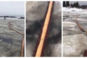 Россию победить нельзя: на видео попала "дорога жизни" в Республике Коми