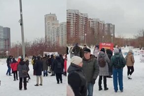 Первая акция протеста против QR-кодов в России