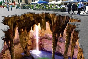 Загадочная пещера - лучшая 3D-иллюзия на асфальте (6 фото)