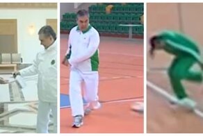 Игра в одни ворота: глава Туркмении покатал мячик с подчинёнными и ожидаемо победил