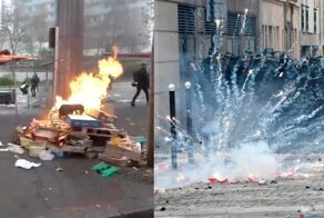 Беспорядки во Франции: демонстранты нападают на силовиков
