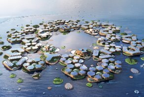В Южной Корее построят первый в мире плавучий город