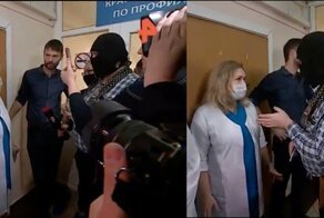 Антипрививочники пытались прорваться на "красную зону" без защитных средств