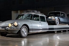 Уникальная пара: четырехосный автовоз Citroen с кабриолетом в придачу