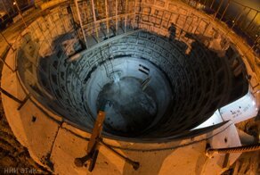 Охтинский коллектор: спускаемся в огромную шахту