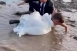 Запоминающаяся свадебная фотосессия