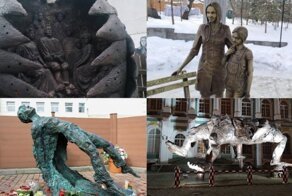 Романовы в «Яйце» и Есенин из «Матрицы»: непонятные или просто жуткие памятники в России