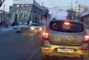 Кульбит в клубах дыма: наезд на девушку в Ижевске