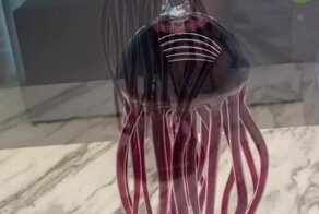 Впечатляющий винный декантер